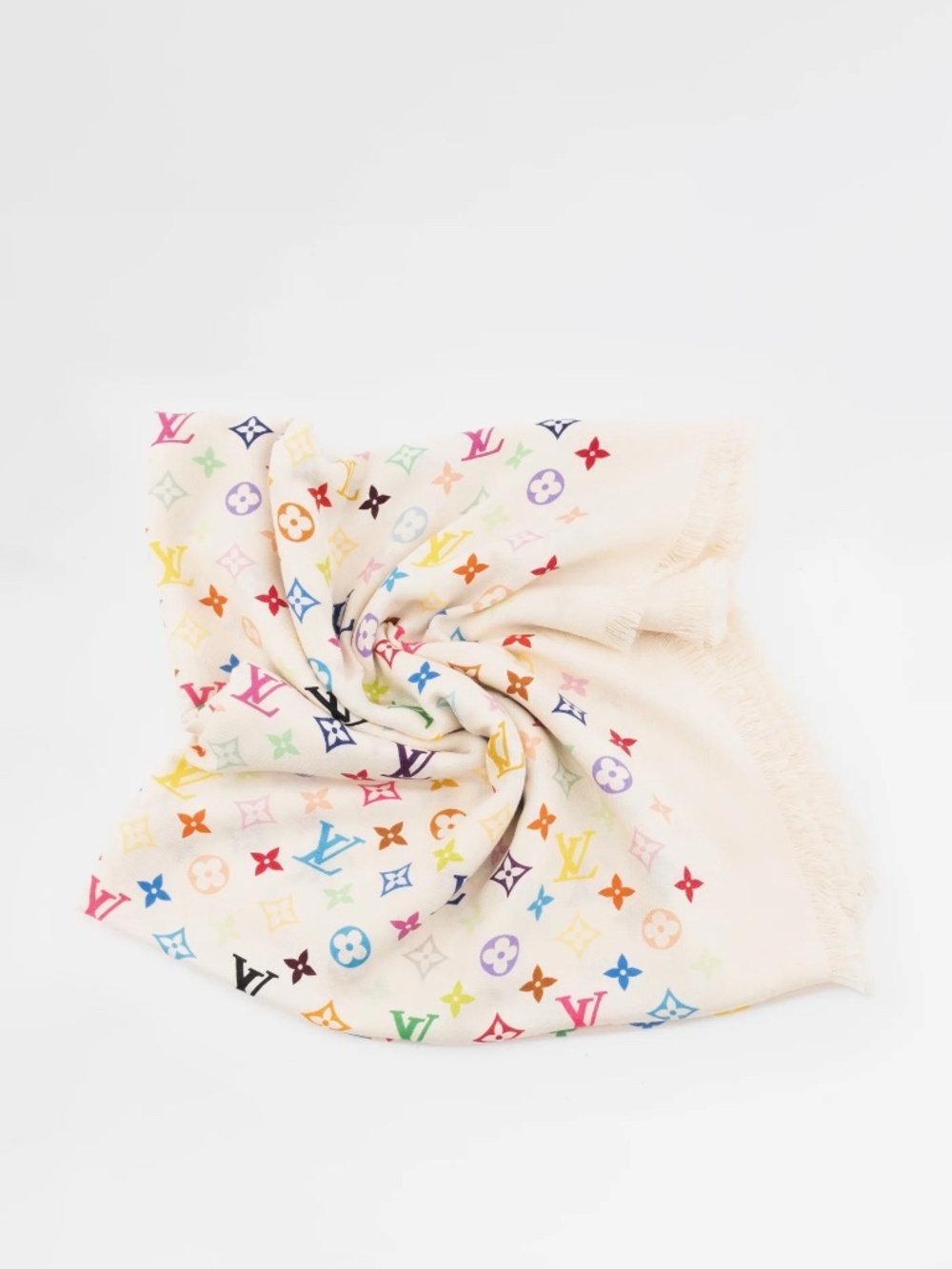 Vintage Louis Vuitton X Takashi Murakami Monogram Multicolour Shawl